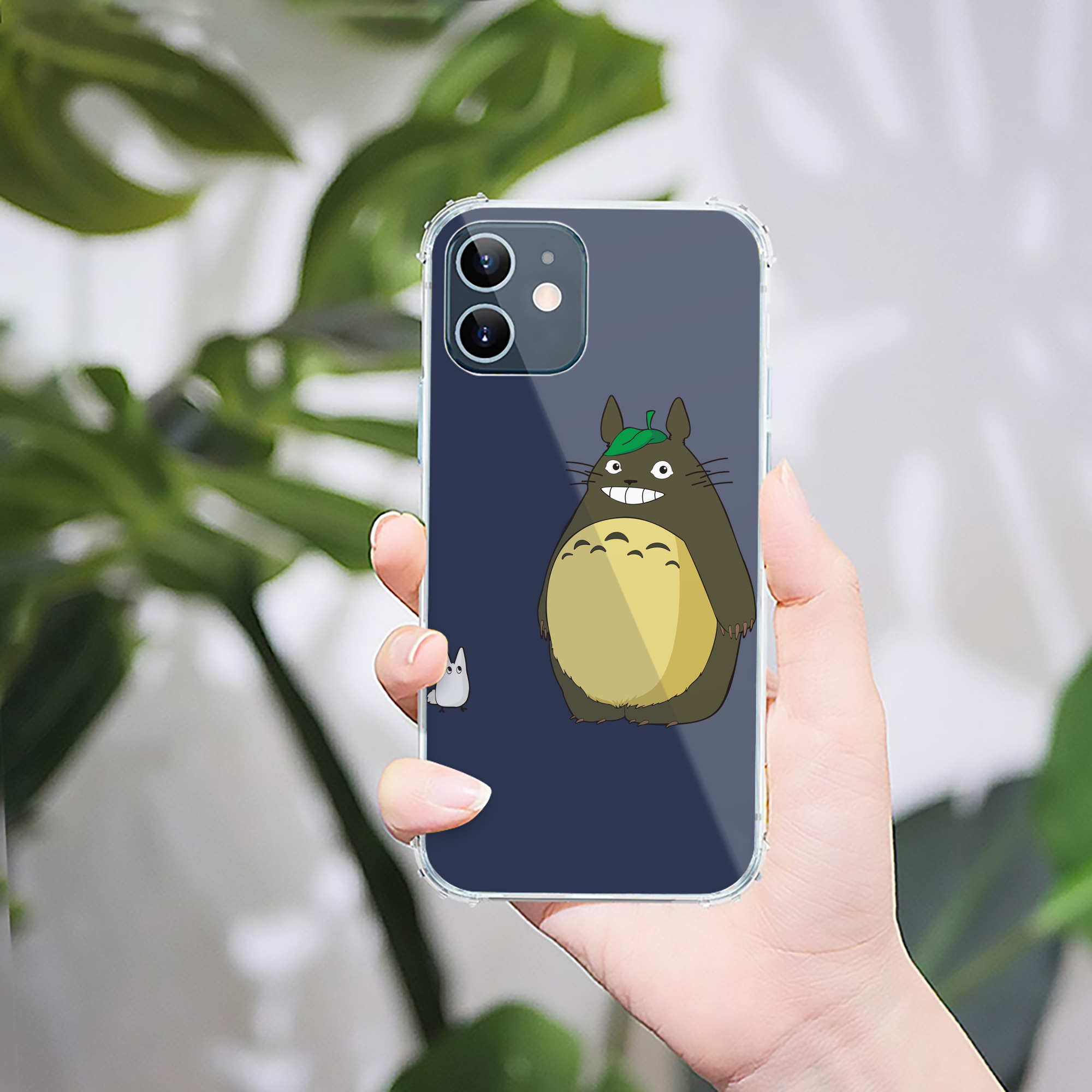 （画像用） となりのトトロ 草壁メイ 草壁サツキ My Neighbor Totoro Satsuki Kusakabe Mei Kusakabe 【iPhone 12シリーズ対応】透明スマホケース（クリアソフトケース）